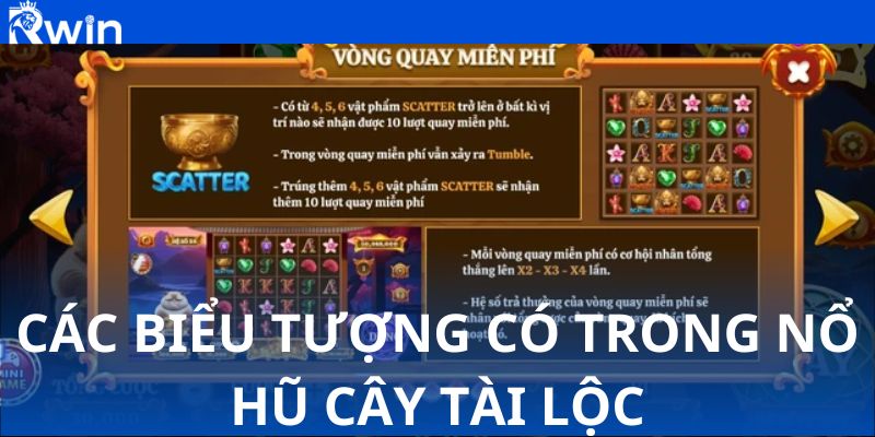 Các biểu tượng có trong nổ hũ cây tài lộc