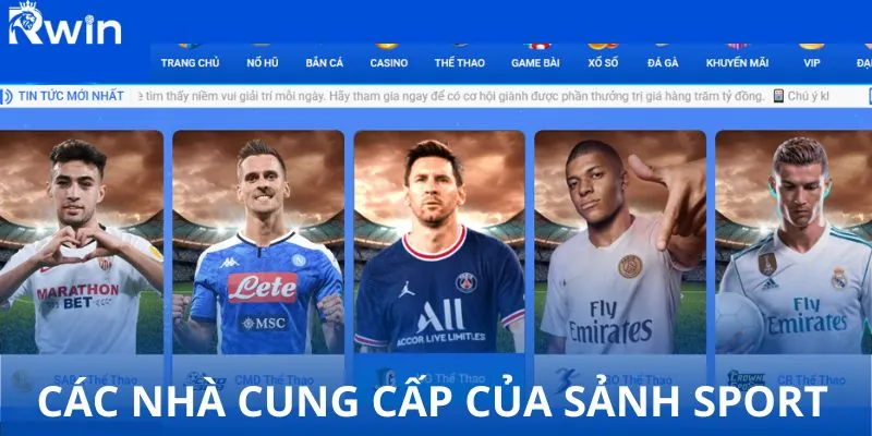 Các nhà cung cấp của sảnh sport