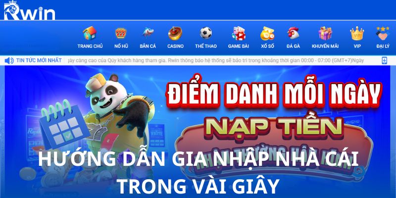 Hướng dẫn gia nhập nhà cái trong vài giây