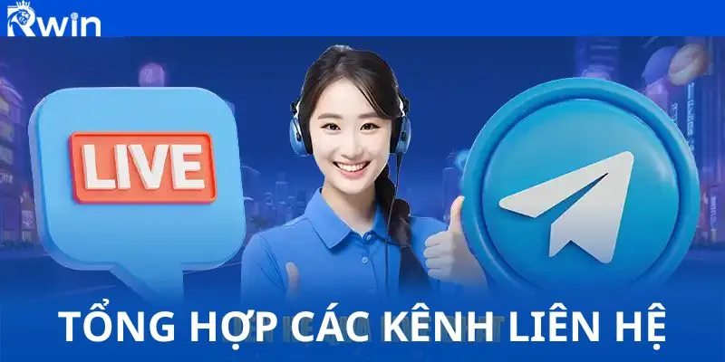 Đội ngũ RWIN sẵn sàng phục vụ với nhiều cách liên hệ tiện lợi