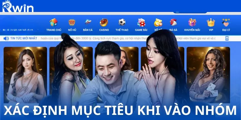 Xác định mục tiêu giúp bạn tập trung khi vào nhóm kéo baccarat